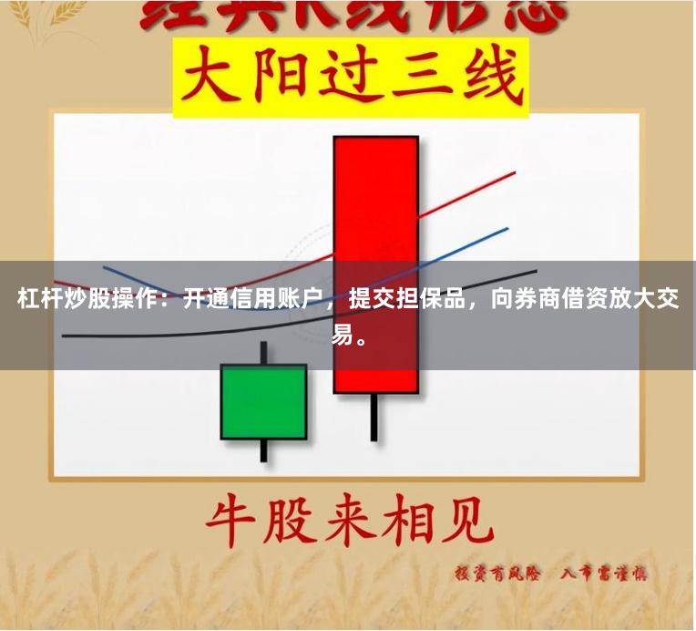 杠杆炒股操作：开通信用账户，提交担保品，向券商借资放大交易。